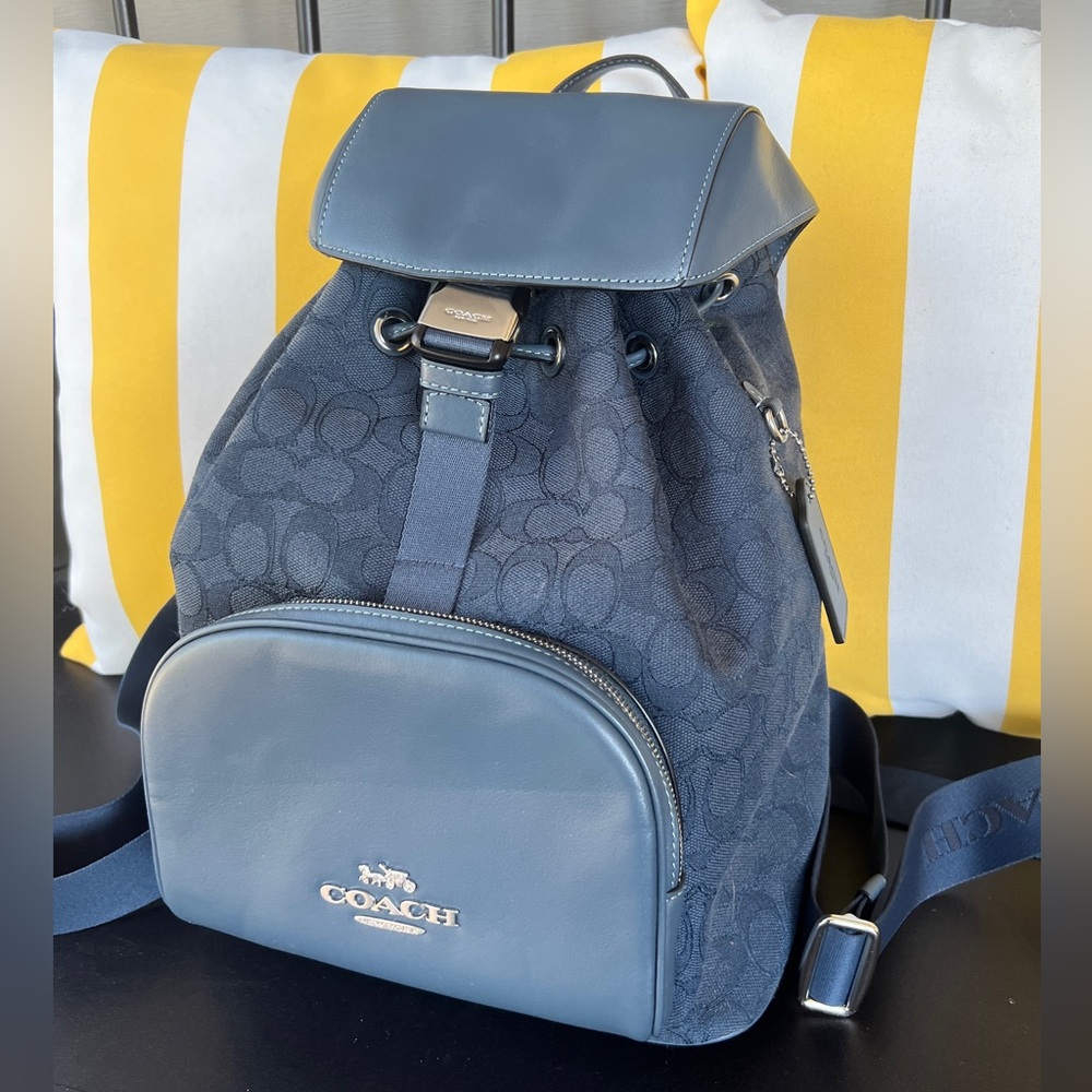 Coach Large Backpack In Signature Jacquard